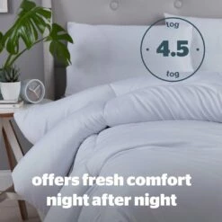 Silentnight Anti Allergy 4.5Tog Duvet - Single -Bed Linings Sales Store 1156317 R Z005A