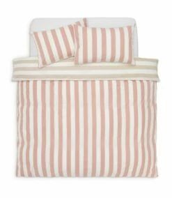 Habitat Summer Haze Stripe Pink Bedding Set - Single -Bed Linings Sales Store 1230147 R Z002A