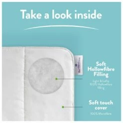 Slumberdown Light & Cool 1 Tog Duvet - Single -Bed Linings Sales Store 1251449 R Z004A