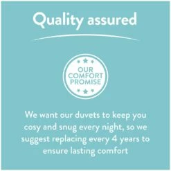 Slumberdown Light & Cool 1 Tog Duvet - Single -Bed Linings Sales Store 1251449 R Z010A