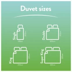 Slumberdown Ever Fresh 10.5 Tog Duvet - Single -Bed Linings Sales Store 1256767 R Z007A