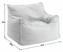 Habitat Kids Single Chair Boucle Bean Bag - Off White 8 Habitat Kids Single Chair Boucle Bean Bag - Off White -Bed Linings Sales Store 1405044 R E001