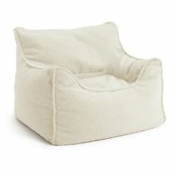 Habitat Kids Single Chair Boucle Bean Bag - Off White 9 Habitat Kids Single Chair Boucle Bean Bag - Off White -Bed Linings Sales Store 1405044 R Z002A