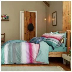 Joules Cotton Percale Cotswold Stripe Bedding Set - Single