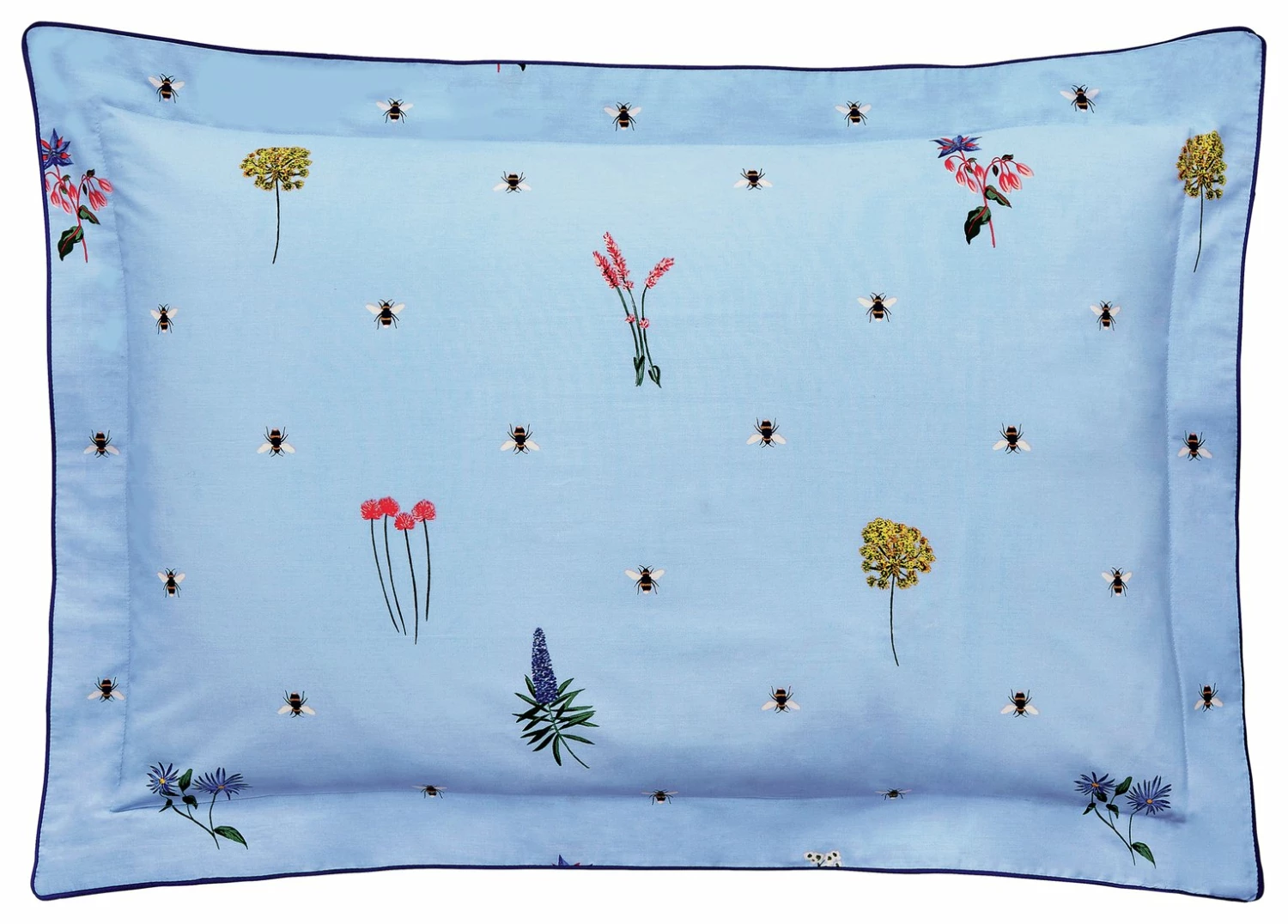 Joules Cotton Percale Pollinators Blue Bedding Set - Single 3 Joules Cotton Percale Pollinators Blue Bedding Set - Single - Image 3