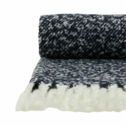 Habitat Faux Textured Mohair Throw - Navy - 125x150cm -Bed Linings Sales Store 2157841 R Z002A
