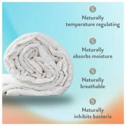 Slumberdown Wonderful Wool Medium Weight Duvet - Single -Bed Linings Sales Store 2255097 R Z004A