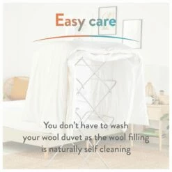 Slumberdown Wonderful Wool Medium Weight Duvet - Single -Bed Linings Sales Store 2255097 R Z010A