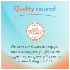 Slumberdown Wonderful Wool Medium Weight Duvet - Single -Bed Linings Sales Store 2255097 R Z011A