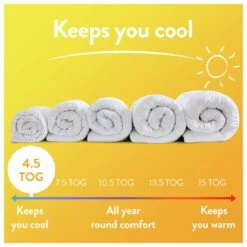 Slumberdown Summer Non Allergic 4.5 Tog Duvet - Single 16 Slumberdown Summer Non Allergic 4.5 Tog Duvet - Single -Bed Linings Sales Store 2842905 R Z006A