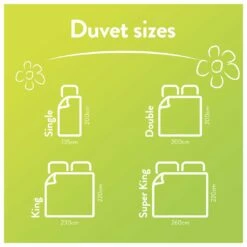 Slumberdown Spring Non Allergic 7.5 Tog Duvet - Single -Bed Linings Sales Store 2842936 R Z009A