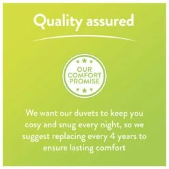 Slumberdown Spring Non Allergic 7.5 Tog Duvet - Single -Bed Linings Sales Store 2842936 R Z011A