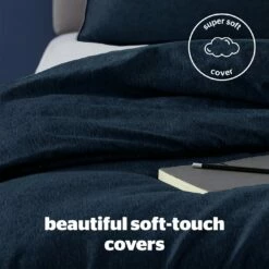 Silentnight Coverless 10.5Tog Navy Duvet &Pillowcase- Single -Bed Linings Sales Store 3032257 R Z004A