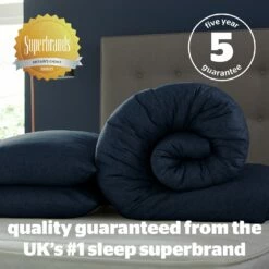 Silentnight Coverless 10.5Tog Navy Duvet &Pillowcase- Single -Bed Linings Sales Store 3032257 R Z009A