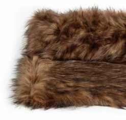 Habitat Faux Fur Throw - Brown - 125x150cm -Bed Linings Sales Store 3035591 R Z002A