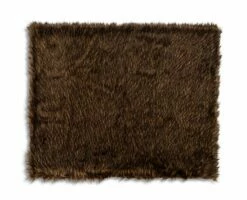 Habitat Faux Fur Throw - Brown - 125x150cm -Bed Linings Sales Store 3035591 R Z004A
