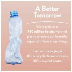 Slumberdown Silk Touch 10.5 Tog Duvet - Single -Bed Linings Sales Store 3038701 R Z013A