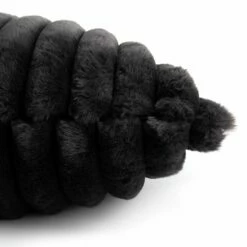 Habitat Ribbed Faux Fur Cushion - Charcoal - 50X50cm -Bed Linings Sales Store 3064380 R Z003A