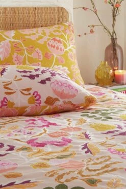 Furn Protea Abstract Floral Pink Bedding Set - Single -Bed Linings Sales Store 3066577 R Z003A