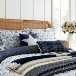Helena Springfield Cotton Paisley Blue Bedding Set - Single