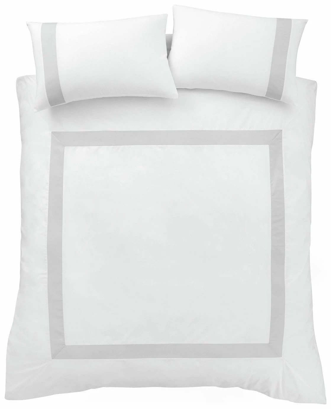 Bianca Cotton 180 TC Tailored White Bedding Set - Double 2 Bianca Cotton 180 TC Tailored White Bedding Set - Double - Image 2