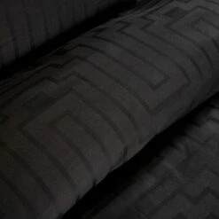 Bianca Cotton 180 TC Geometric Black Bedding Set - Double -Bed Linings Sales Store 3080450 R Z004A