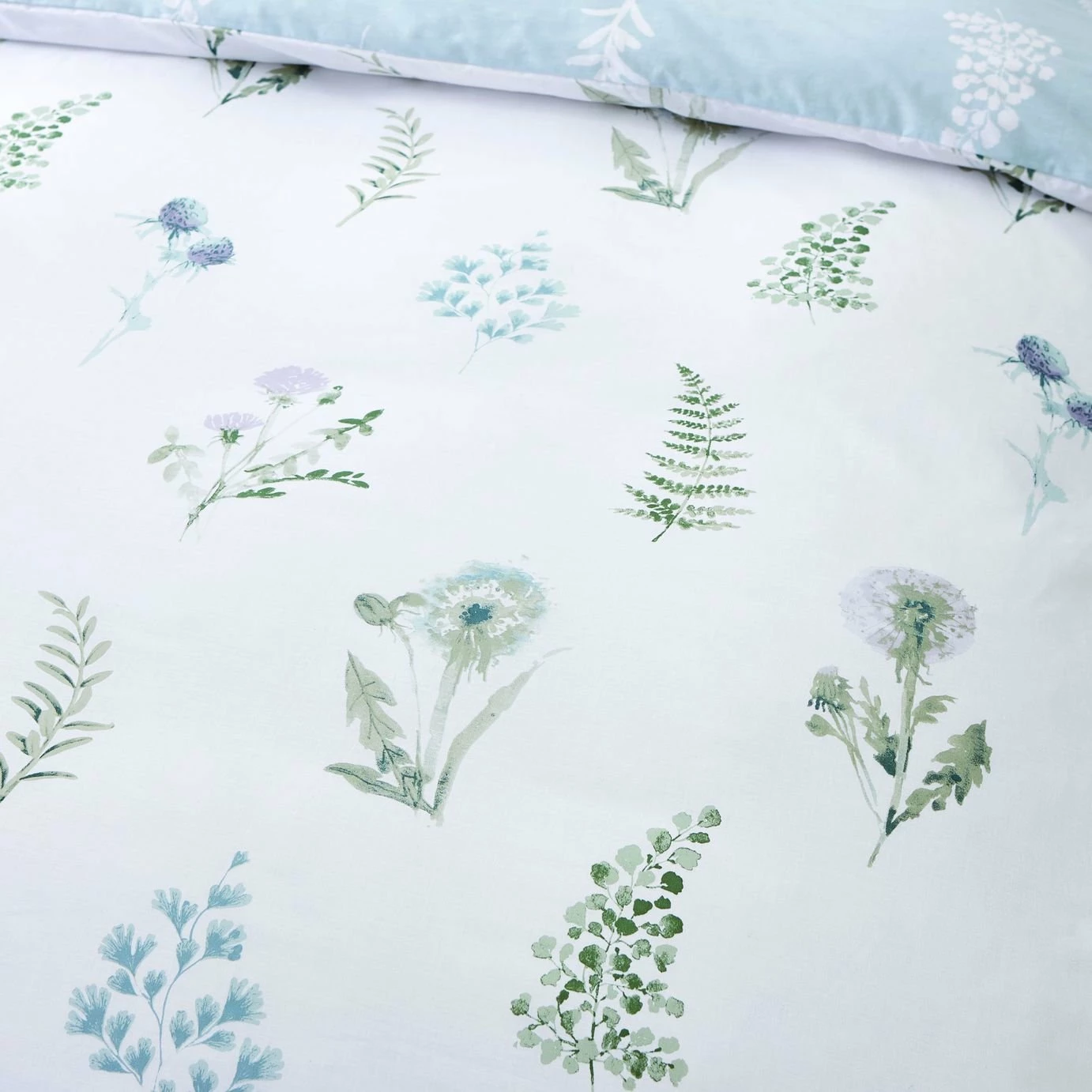 Bianca Egyptian Cotton Flowers White Bedding Set - Double 4 Bianca Egyptian Cotton Flowers White Bedding Set - Double - Image 4