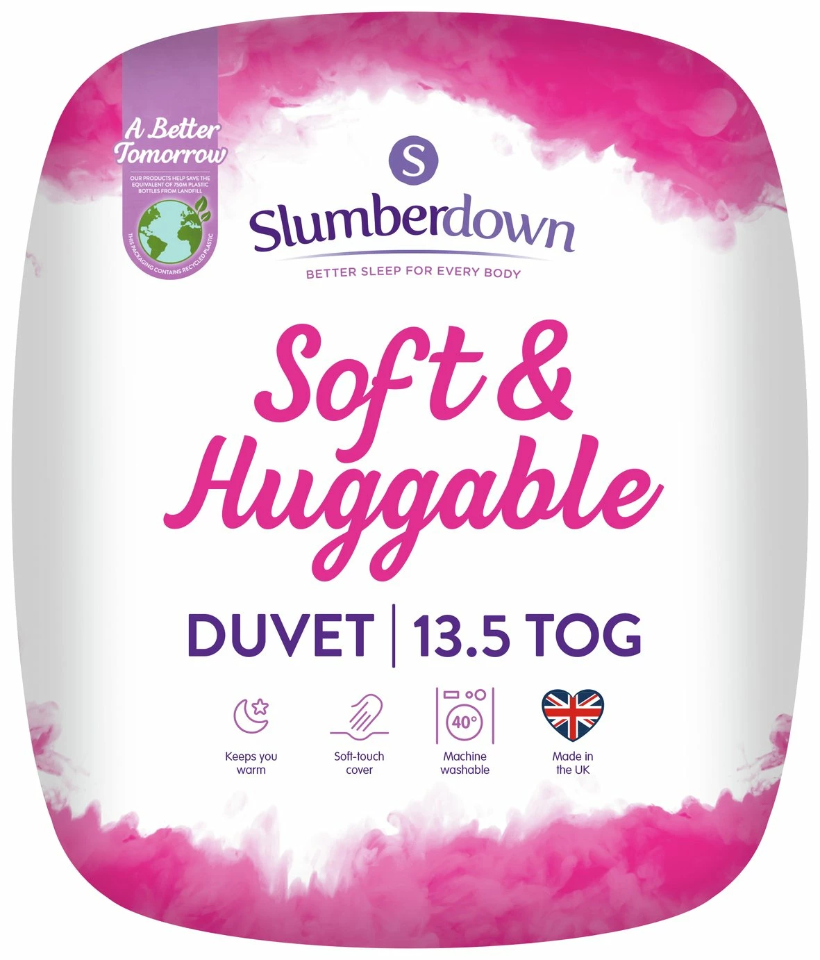 Slumberdown Soft And Huggable 13.5 Tog Duvet - Single 1 Slumberdown Soft And Huggable 13.5 Tog Duvet - Single