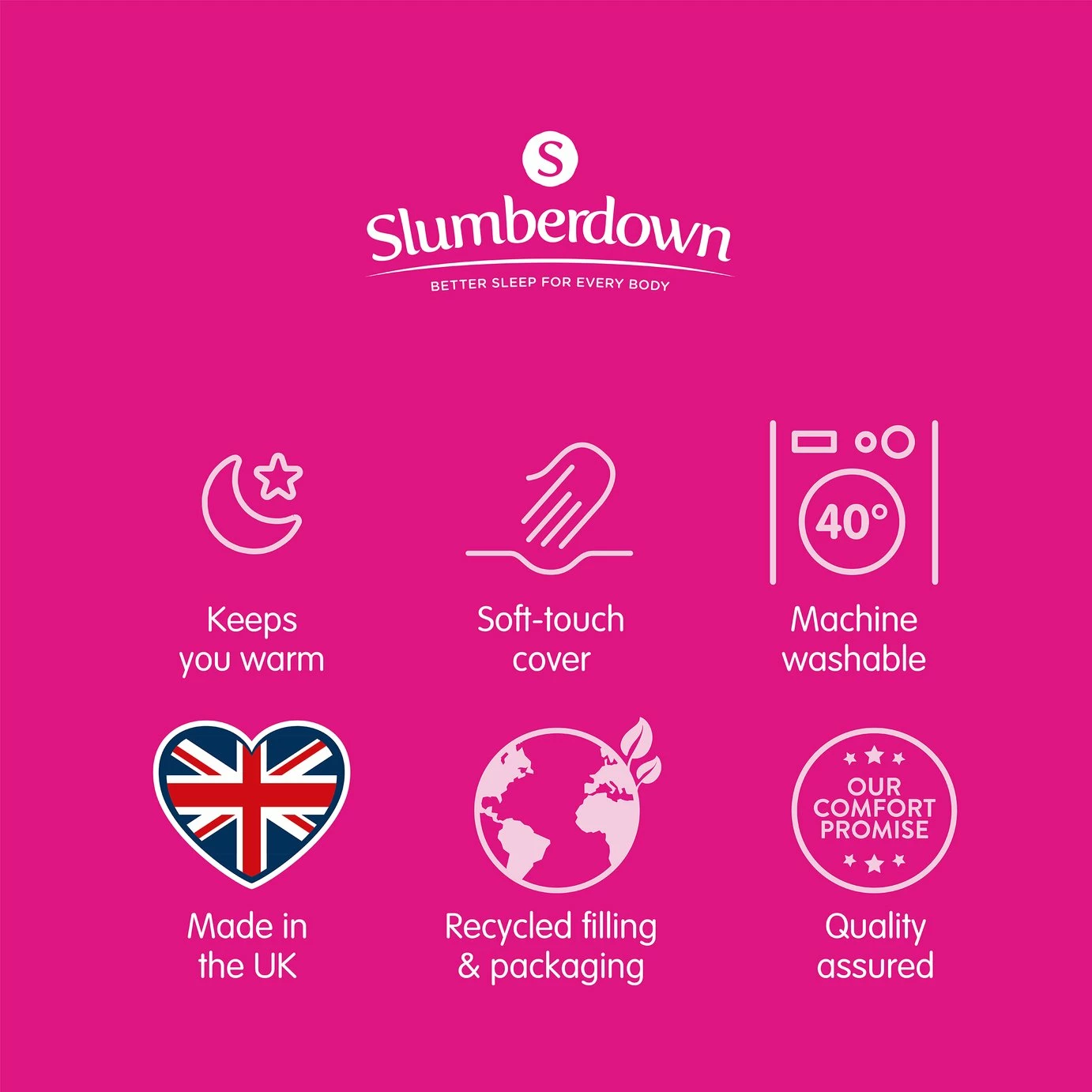 Slumberdown Soft And Huggable 13.5 Tog Duvet - Single 10 Slumberdown Soft And Huggable 13.5 Tog Duvet - Single - Image 10
