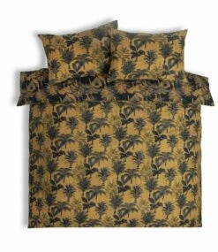 Habitat Palm Floral Print Mustard Bedding Set - Single -Bed Linings Sales Store 3344457 R Z002A