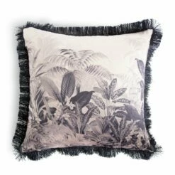 Habitat Tropical Fringed Cushion - Multi - 50x50cm