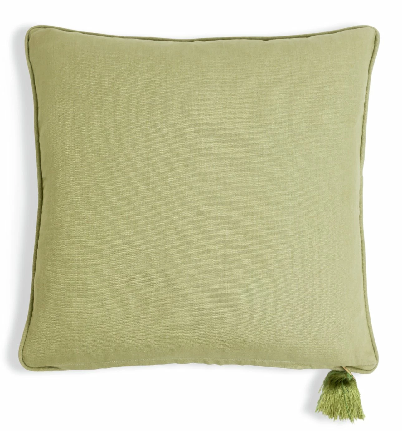 Habitat Embroidered Palm Cushion - Green -43X43cm 3 Habitat Embroidered Palm Cushion - Green -43X43cm - Image 3