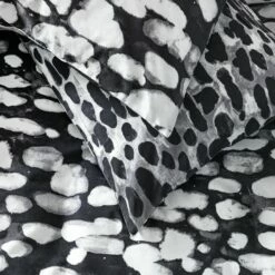 Habitat Cotton Bark Print Black & Grey Bedding Set - Double 10 Habitat Cotton Bark Print Black & Grey Bedding Set - Double -Bed Linings Sales Store 4095798 R Z002C