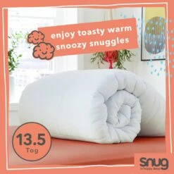 Snug Snuggle Up 13.5 Tog Duvet - Single -Bed Linings Sales Store 4461061 R Z003A
