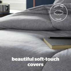 Silentnight Coverless 10.5Tog Grey Duvet & Pillowcase-Single -Bed Linings Sales Store 4468624 R Z004A