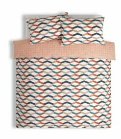 Habitat Geometric ZigZag Multicolour Bedding Set - Single -Bed Linings Sales Store 4529257 R Z002A
