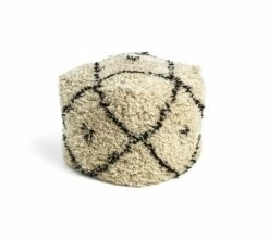Kaikoo Gentry Wool Pouffe - White -Bed Linings Sales Store 4844482 R Z002A
