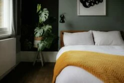 Dreamland Deluxe Velvet Mustard Heated Throw - Large -Bed Linings Sales Store 4844994 R Z011A