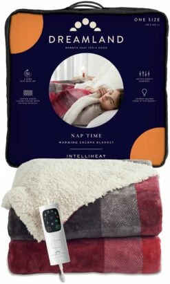 Dreamland Sherpa Tartan Reversible Overblanket -Bed Linings Sales Store 4883333 R Z002A