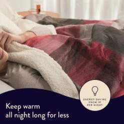 Dreamland Sherpa Tartan Reversible Overblanket -Bed Linings Sales Store 4883333 R Z003A