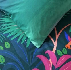 Habitat Kids Cotton Jungle Print Green Bedding Set - Toddler -Bed Linings Sales Store 5020793 R Z003C