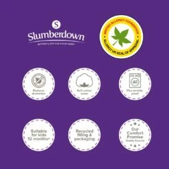 Slumberdown Soft Touch Anti Allergy 4 Tog Kids Duvet-Toddler 34 Slumberdown Soft Touch Anti Allergy 4 Tog Kids Duvet-Toddler -Bed Linings Sales Store 5235681 R Z017A