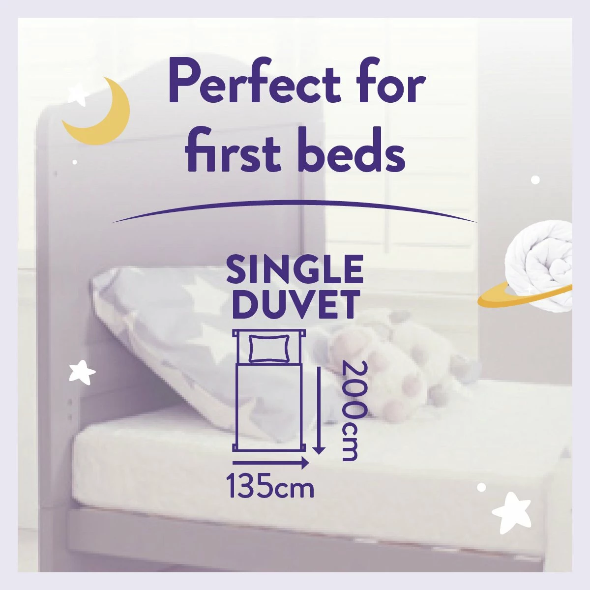 Slumberdown Luxury Cotton 4.5Tog Kids Duvet & Pillow –Single 8 Slumberdown Luxury Cotton 4.5Tog Kids Duvet & Pillow –Single - Image 8