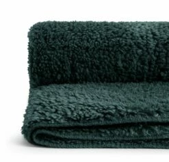 Habitat Faux Shearling Throw - Green - 125X150cm -Bed Linings Sales Store 5796261 R Z002A