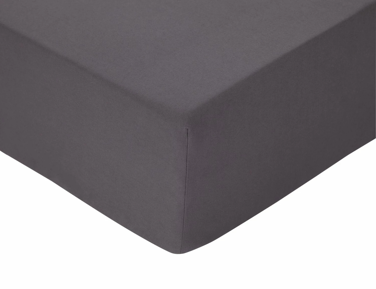 Habitat Brushed Cotton Charcoal Fitted Sheet - Toddler 1 Habitat Brushed Cotton Charcoal Fitted Sheet - Toddler