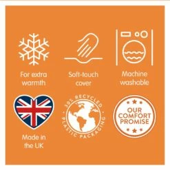 Slumberdown Extra Warm 15 Tog Duvet - Single -Bed Linings Sales Store 8268260 R Z009A