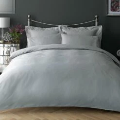Habitat Egyptian Cotton 400TC Grey Bedding Set - Single