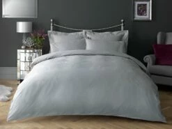 Habitat Egyptian Cotton 400TC Grey Bedding Set - Single -Bed Linings Sales Store 8268806 R Z005A