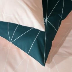Habitat Geo Teal & Blush Reversible Bedding Set - Single 11 Habitat Geo Teal & Blush Reversible Bedding Set - Single -Bed Linings Sales Store 8299947 R Z003A