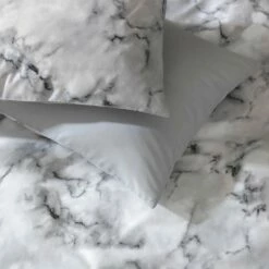 Habitat Marble White & Black Bedding Set - Single -Bed Linings Sales Store 8343271 R Z003A